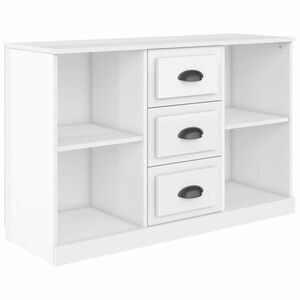 vidaXL magasfényű fehér szerelt fa tálalószekrény 104, 5x35, 5x67, 5 cm kép