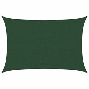 vidaXL sötétzöld HDPE napvitorla 160 g/m² 3, 5 x 5 m kép