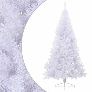 vidaXL fehér PVC fél műkarácsonyfa állvánnyal 240 cm kép