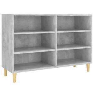 vidaXL betonszürke szerelt fa tálalószekrény 103, 5 x 35 x 70 cm kép