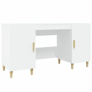 vidaXL fehér szerelt fa íróasztal 140 x 50 x 75 cm kép