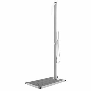 vidaXL rozsdamentes acél kerti zuhany 225 cm kép