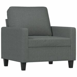 Sötétszürke szövet kanapéfotel 60 cm kép