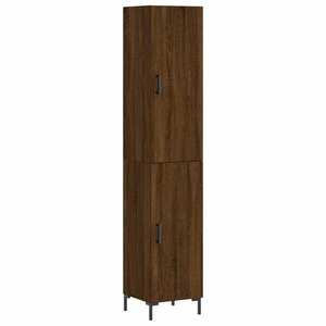 vidaXL barna tölgy színű szerelt fa magasszekrény 34, 5x34x180 cm kép