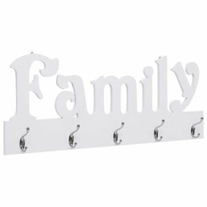 vidaXL "FAMILY" feliratú fali fogas 74 x 29, 5 cm kép