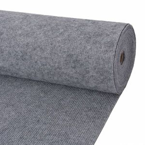 vidaXL szürke bordás kiállítási szőnyeg 1, 2 x 10 m kép