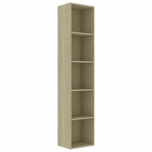 vidaXL sonoma tölgy szerelt fa könyvszekrény 40 x 30 x 189 cm kép