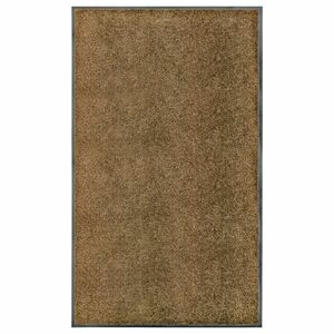 vidaXL barna kimosható lábtörlő 90 x 150 cm kép