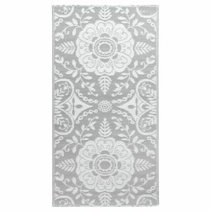vidaXL világosszürke PP kültéri szőnyeg 80 x 150 cm kép