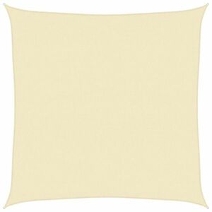 vidaXL krémszínű HDPE napvitorla 160 g/m² 5 x 5 m kép