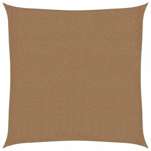 vidaXL tópszínű HDPE napvitorla 160 g/m² 2, 5 x 2, 5 m kép