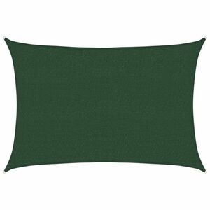 vidaXL sötétzöld HDPE napvitorla 160 g/m² 2, 5 x 3, 5 m kép