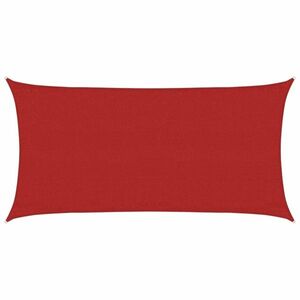 vidaXL piros HDPE napvitorla 160 g/m² 3 x 6 m kép