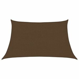 vidaXL barna HDPE napvitorla 160 g/m² 3/4 x 2 kép