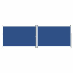 vidaXL kék behúzható oldalsó napellenző 200 x 600 cm kép
