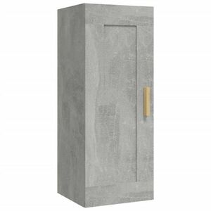 vidaXL betonszürke szerelt fa faliszekrény 35 x 34 x 90 cm kép