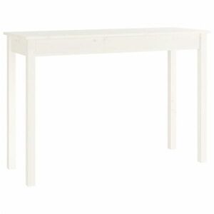 vidaXL fehér tömör fenyőfa tálalóasztal 110 x 40 x 75 cm kép