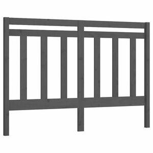 vidaXL szürke tömör fenyőfa ágyfejtámla 166 x 4 x 100 cm kép