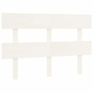 vidaXL fehér tömör fenyőfa ágyfejtámla 138x3x81 cm kép