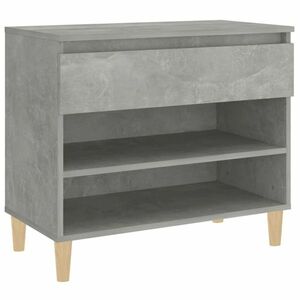 Betonszürke szerelt fa cipőszekrény 70x36x60 cm kép