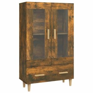 Füstös tölgy színű szerelt fa magasszekrény 70 x 31 x 115 cm kép