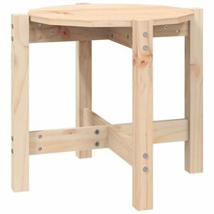 vidaXL tömör fenyőfa dohányzóasztal Ø 52, 5 x 45 cm kép