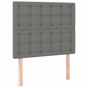 vidaXL 2 db sötétszürke szövet fejtámla 80 x 5 x 78/88 cm kép