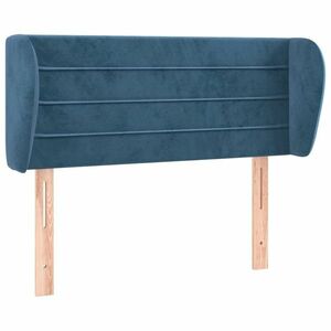 vidaXL sötétkék szövet fejtámla szárnyakkal 93x23x78/88 cm kép