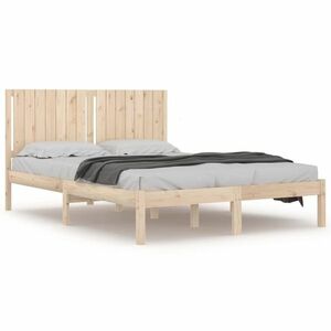 vidaXL tömör fenyőfa ágy matrac nélkül 160 x 200 cm kép