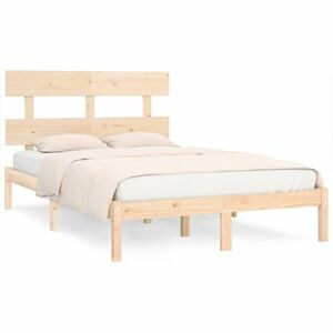 vidaXL Super King tömör fa ágykeret 180 x 200 cm kép