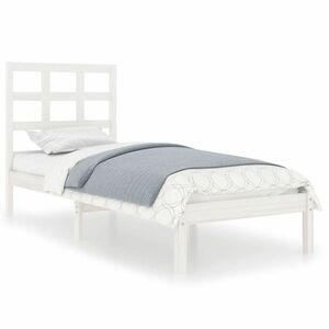 vidaXL Small Single fehér tömör fa ágykeret 75 x 190 cm kép