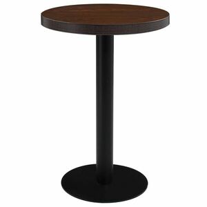 vidaXL sötétbarna MDF bisztróasztal 60 cm kép