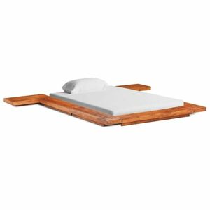 vidaXL japán stílusú tömör akácfa futon ágykeret 100 x 200 cm kép