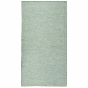vidaXL türkizkék lapos szövésű kültéri szőnyeg 140 x 200 cm kép