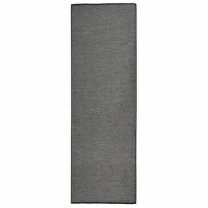 vidaXL szürke lapos szövésű kültéri szőnyeg 80 x 250 cm kép