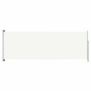 vidaXL krémszínű behúzható oldalsó terasznapellenző 220 x 600 cm kép