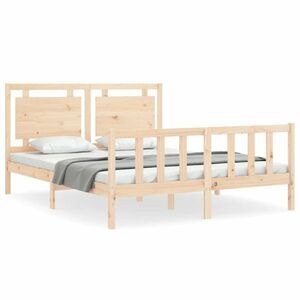 vidaXL tömör fenyőfa ágy matrac nélkül 160 x 200 cm kép