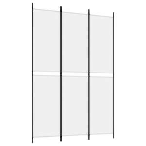 vidaXL fehér 3 paneles szövetparaván 150x220 cm kép