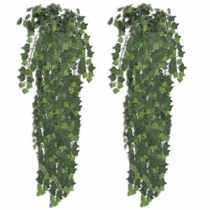 vidaXL 2 db Zöld Mesterséges Borostyán Bokor 90 cm kép