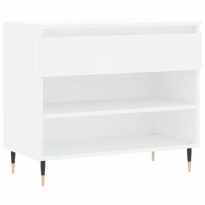 Fehér szerelt fa cipősszekrény 70x36x60 cm kép