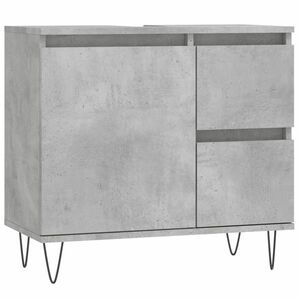 Betonszürke szerelt fa fürdőszobaszekrény 65 x 33 x 60 cm kép