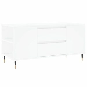 vidaXL fehér szerelt fa dohányzóasztal 102x44, 5x50 cm kép