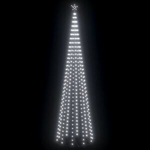vidaXL kúp alakú karácsonyfa 752 hideg fehér LED-del 160 x 500 cm kép
