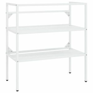 vidaXL fehér vas fürdőszobai mosdókagylókeret 79 x 38 x 83 cm kép