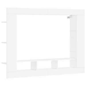 vidaXL fehér szerelt fa TV-szekrény 152 x 22 x 113 cm kép