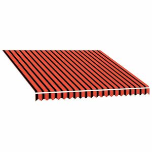 vidaXL narancssárga és barna vászon napellenző tető 300 x 250 cm kép