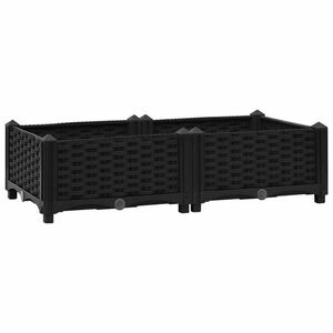 vidaXL polipropilén magaságyás 80 x 80 x 23 cm kép