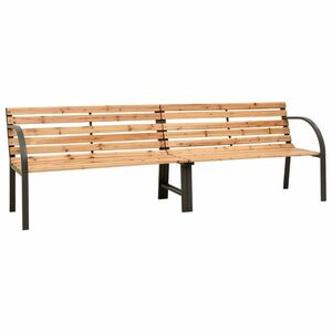 vidaXL kínai fenyőfa dupla kerti pad 241 cm kép