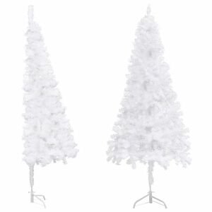 vidaXL fehér PVC sarok műkarácsonyfa 210 cm kép