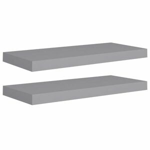 vidaXL 2 db szürke MDF fali polc 23 x 23, 5 x 3, 8 cm kép